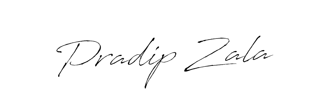 Use a signature maker to create a handwritten signature online. With this signature software, you can design (Antro_Vectra) your own signature for name Pradip Zala. Pradip Zala signature style 6 images and pictures png