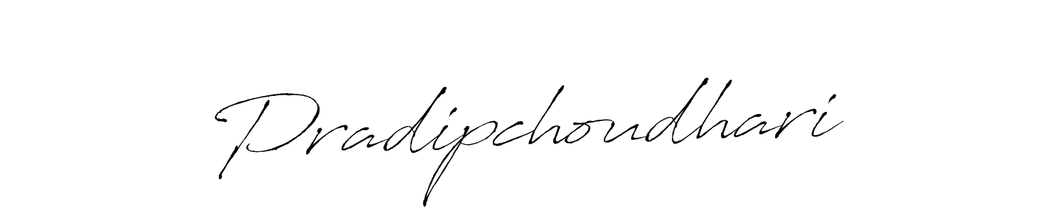 Create a beautiful signature design for name Pradipchoudhari. With this signature (Antro_Vectra) fonts, you can make a handwritten signature for free. Pradipchoudhari signature style 6 images and pictures png