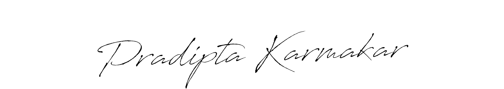 Also we have Pradipta Karmakar name is the best signature style. Create professional handwritten signature collection using Antro_Vectra autograph style. Pradipta Karmakar signature style 6 images and pictures png