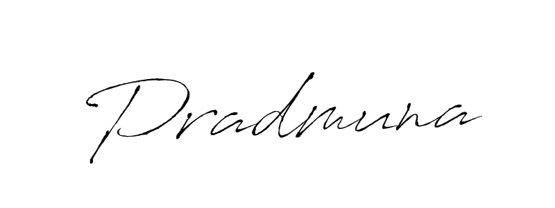 Make a beautiful signature design for name Pradmuna. With this signature (Antro_Vectra) style, you can create a handwritten signature for free. Pradmuna signature style 6 images and pictures png
