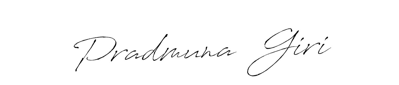 Use a signature maker to create a handwritten signature online. With this signature software, you can design (Antro_Vectra) your own signature for name Pradmuna  Giri. Pradmuna  Giri signature style 6 images and pictures png