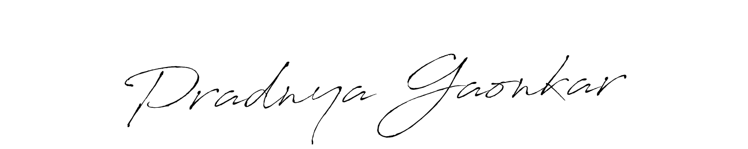 Also we have Pradnya Gaonkar name is the best signature style. Create professional handwritten signature collection using Antro_Vectra autograph style. Pradnya Gaonkar signature style 6 images and pictures png