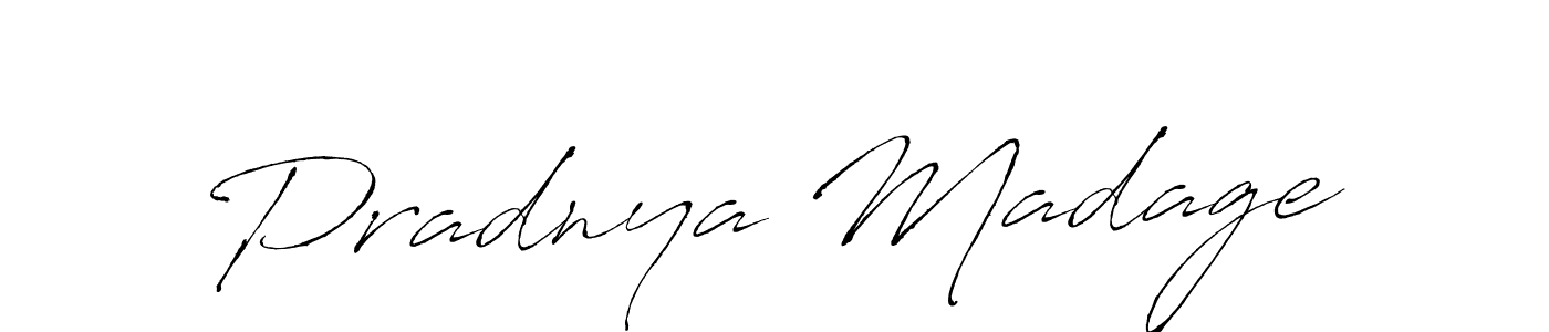 Make a beautiful signature design for name Pradnya Madage. With this signature (Antro_Vectra) style, you can create a handwritten signature for free. Pradnya Madage signature style 6 images and pictures png