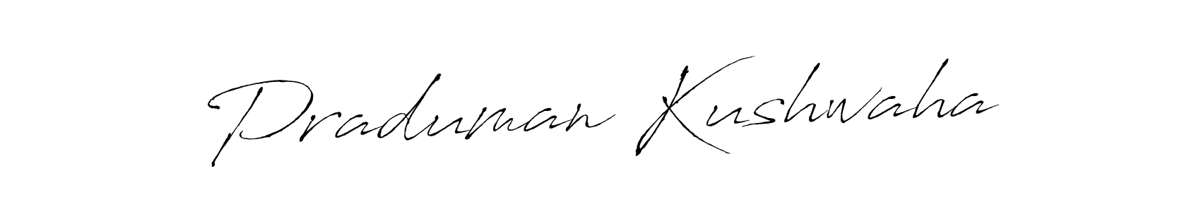 You can use this online signature creator to create a handwritten signature for the name Praduman Kushwaha. This is the best online autograph maker. Praduman Kushwaha signature style 6 images and pictures png