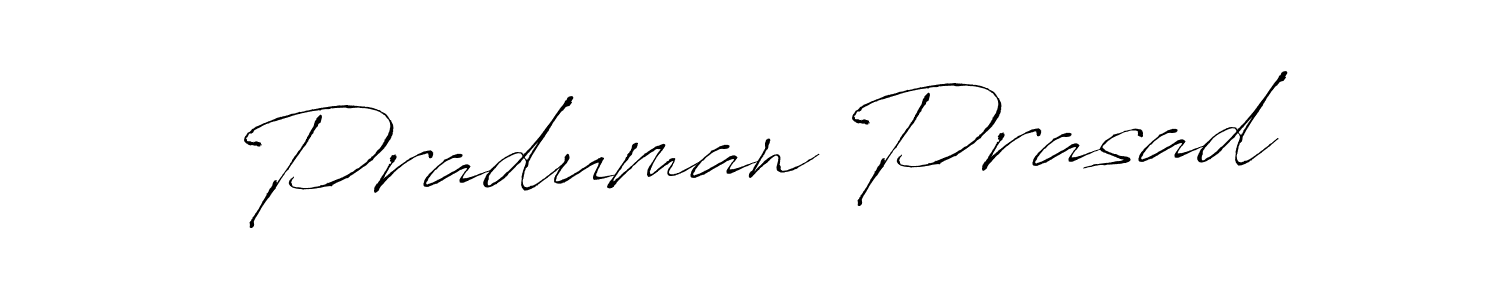 Use a signature maker to create a handwritten signature online. With this signature software, you can design (Antro_Vectra) your own signature for name Praduman Prasad. Praduman Prasad signature style 6 images and pictures png