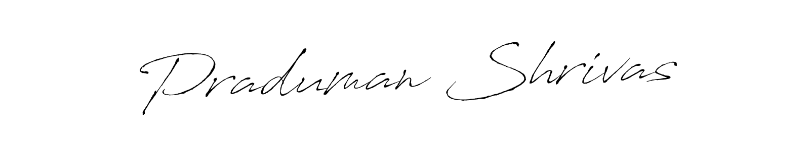 Make a beautiful signature design for name Praduman Shrivas. Use this online signature maker to create a handwritten signature for free. Praduman Shrivas signature style 6 images and pictures png