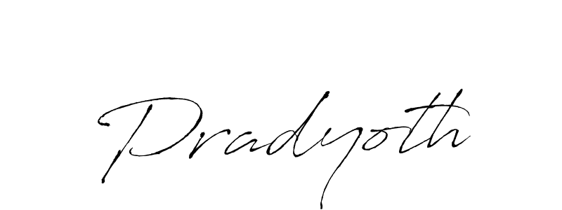 Pradyoth stylish signature style. Best Handwritten Sign (Antro_Vectra) for my name. Handwritten Signature Collection Ideas for my name Pradyoth. Pradyoth signature style 6 images and pictures png