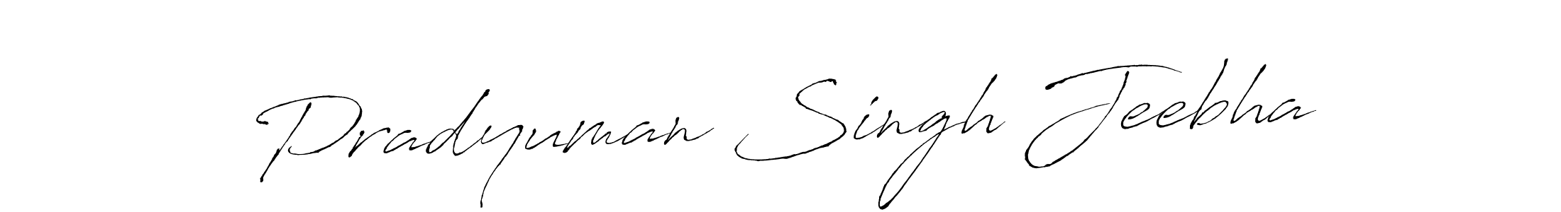 Pradyuman Singh Jeebha stylish signature style. Best Handwritten Sign (Antro_Vectra) for my name. Handwritten Signature Collection Ideas for my name Pradyuman Singh Jeebha. Pradyuman Singh Jeebha signature style 6 images and pictures png