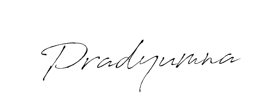 Make a beautiful signature design for name Pradyumna. With this signature (Antro_Vectra) style, you can create a handwritten signature for free. Pradyumna signature style 6 images and pictures png