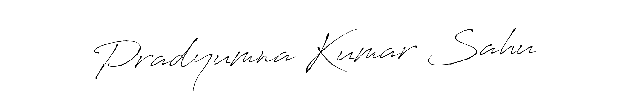 Create a beautiful signature design for name Pradyumna Kumar Sahu. With this signature (Antro_Vectra) fonts, you can make a handwritten signature for free. Pradyumna Kumar Sahu signature style 6 images and pictures png