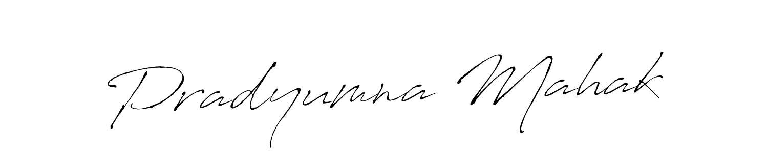 Pradyumna Mahak stylish signature style. Best Handwritten Sign (Antro_Vectra) for my name. Handwritten Signature Collection Ideas for my name Pradyumna Mahak. Pradyumna Mahak signature style 6 images and pictures png