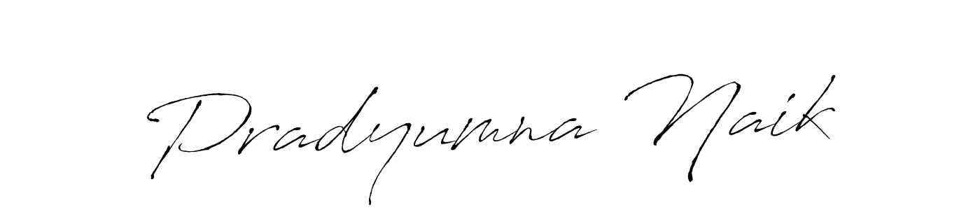 Create a beautiful signature design for name Pradyumna Naik. With this signature (Antro_Vectra) fonts, you can make a handwritten signature for free. Pradyumna Naik signature style 6 images and pictures png