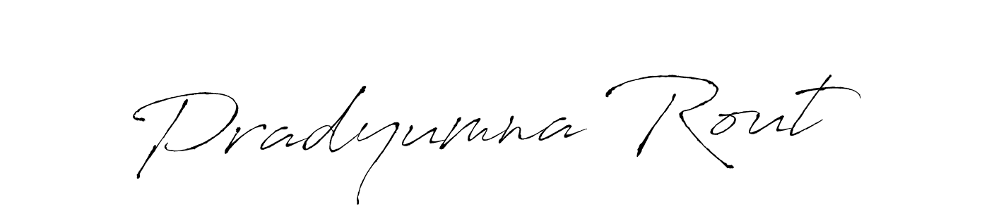 Design your own signature with our free online signature maker. With this signature software, you can create a handwritten (Antro_Vectra) signature for name Pradyumna Rout. Pradyumna Rout signature style 6 images and pictures png