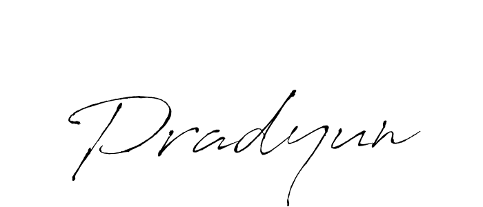 Pradyun stylish signature style. Best Handwritten Sign (Antro_Vectra) for my name. Handwritten Signature Collection Ideas for my name Pradyun. Pradyun signature style 6 images and pictures png