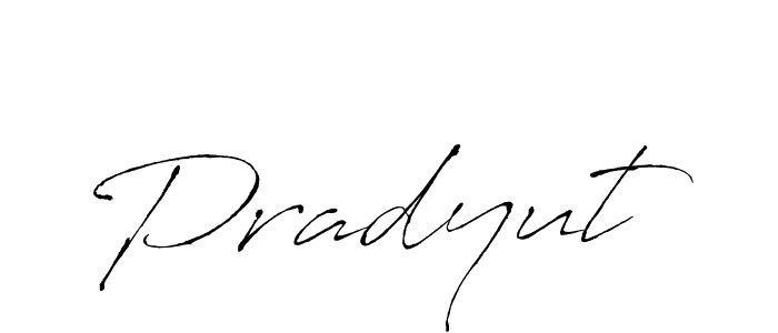 How to make Pradyut name signature. Use Antro_Vectra style for creating short signs online. This is the latest handwritten sign. Pradyut signature style 6 images and pictures png