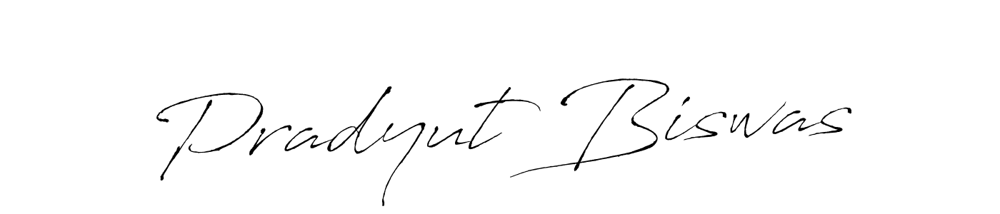 Design your own signature with our free online signature maker. With this signature software, you can create a handwritten (Antro_Vectra) signature for name Pradyut Biswas. Pradyut Biswas signature style 6 images and pictures png
