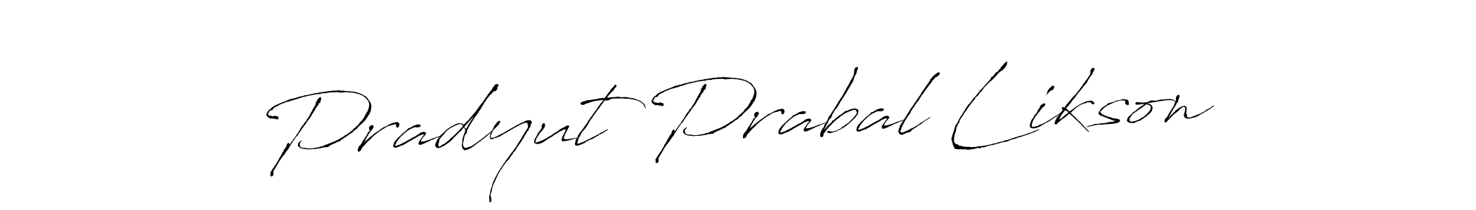 How to make Pradyut Prabal Likson signature? Antro_Vectra is a professional autograph style. Create handwritten signature for Pradyut Prabal Likson name. Pradyut Prabal Likson signature style 6 images and pictures png