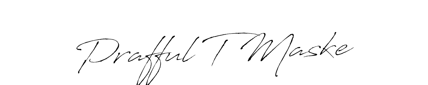 See photos of Prafful T Maske official signature by Spectra . Check more albums & portfolios. Read reviews & check more about Antro_Vectra font. Prafful T Maske signature style 6 images and pictures png