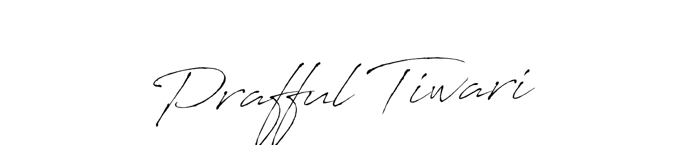 Make a beautiful signature design for name Prafful Tiwari. With this signature (Antro_Vectra) style, you can create a handwritten signature for free. Prafful Tiwari signature style 6 images and pictures png