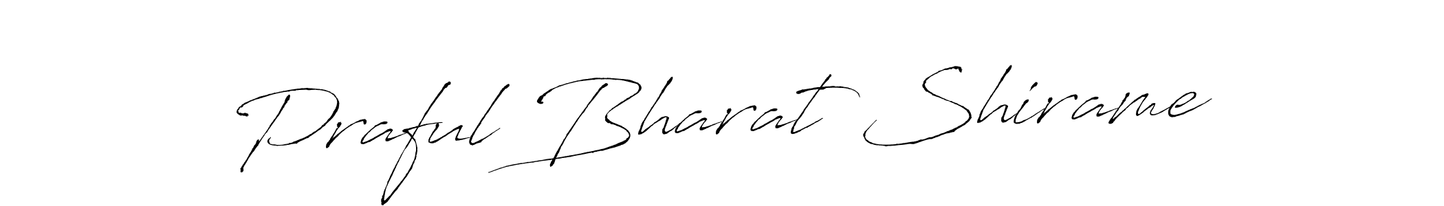 Also we have Praful Bharat Shirame name is the best signature style. Create professional handwritten signature collection using Antro_Vectra autograph style. Praful Bharat Shirame signature style 6 images and pictures png