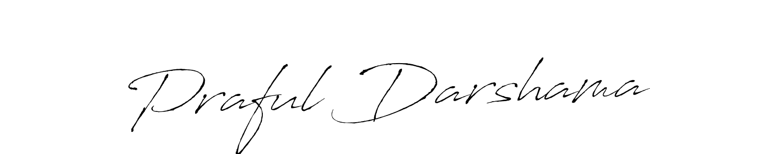 See photos of Praful Darshama official signature by Spectra . Check more albums & portfolios. Read reviews & check more about Antro_Vectra font. Praful Darshama signature style 6 images and pictures png