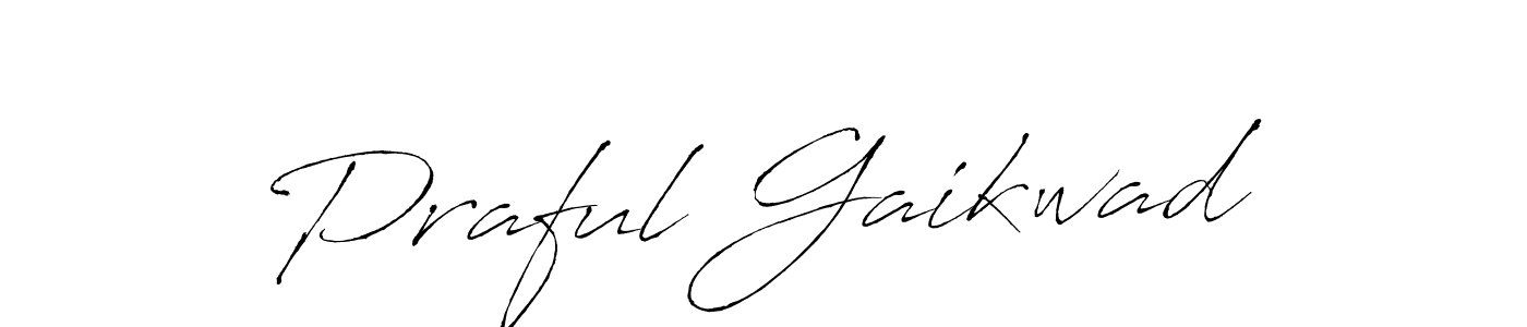 Praful Gaikwad stylish signature style. Best Handwritten Sign (Antro_Vectra) for my name. Handwritten Signature Collection Ideas for my name Praful Gaikwad. Praful Gaikwad signature style 6 images and pictures png