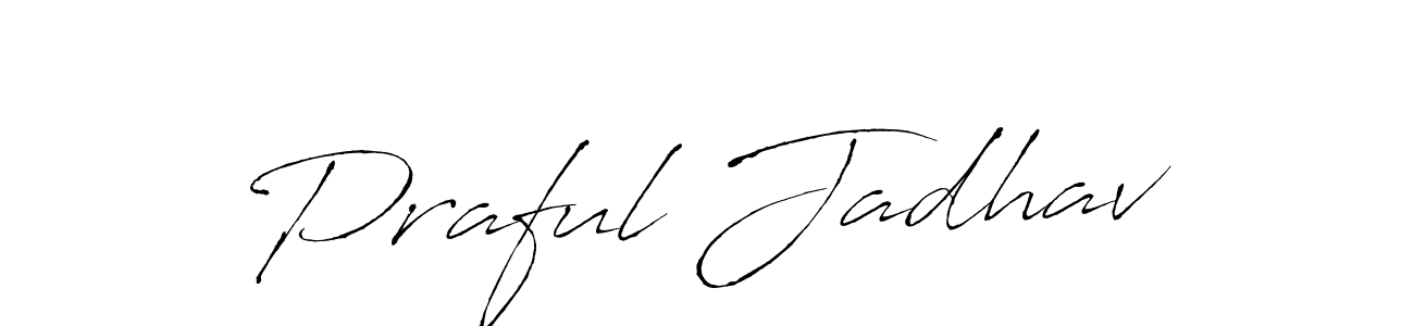 This is the best signature style for the Praful Jadhav name. Also you like these signature font (Antro_Vectra). Mix name signature. Praful Jadhav signature style 6 images and pictures png