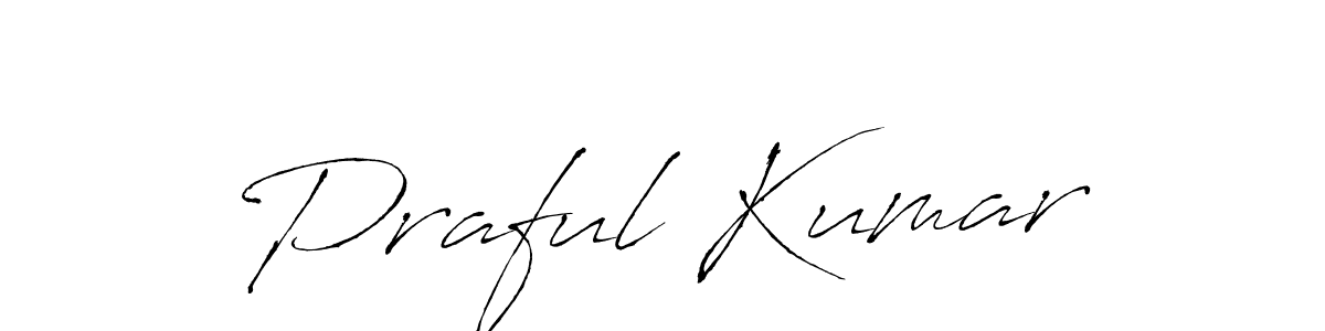 Praful Kumar stylish signature style. Best Handwritten Sign (Antro_Vectra) for my name. Handwritten Signature Collection Ideas for my name Praful Kumar. Praful Kumar signature style 6 images and pictures png
