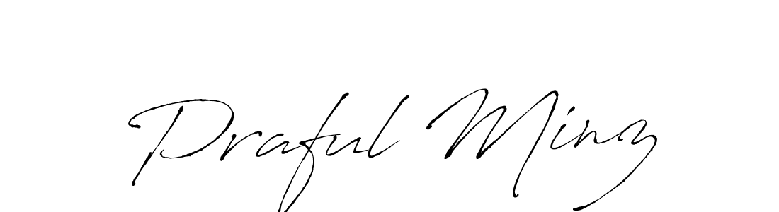 How to Draw Praful Minz signature style? Antro_Vectra is a latest design signature styles for name Praful Minz. Praful Minz signature style 6 images and pictures png