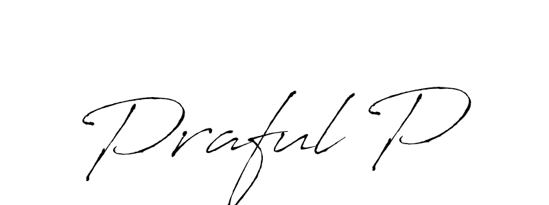 Use a signature maker to create a handwritten signature online. With this signature software, you can design (Antro_Vectra) your own signature for name Praful P. Praful P signature style 6 images and pictures png