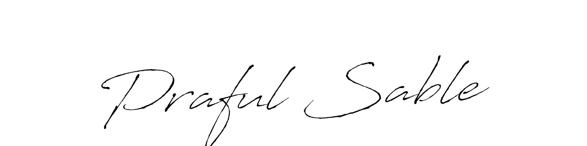 Antro_Vectra is a professional signature style that is perfect for those who want to add a touch of class to their signature. It is also a great choice for those who want to make their signature more unique. Get Praful Sable name to fancy signature for free. Praful Sable signature style 6 images and pictures png