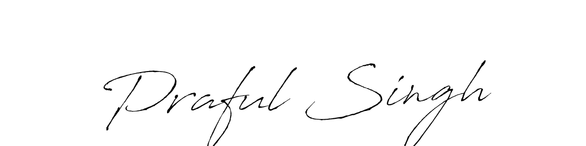 The best way (Antro_Vectra) to make a short signature is to pick only two or three words in your name. The name Praful Singh include a total of six letters. For converting this name. Praful Singh signature style 6 images and pictures png
