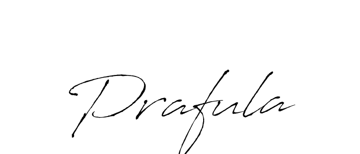 Create a beautiful signature design for name Prafula. With this signature (Antro_Vectra) fonts, you can make a handwritten signature for free. Prafula signature style 6 images and pictures png