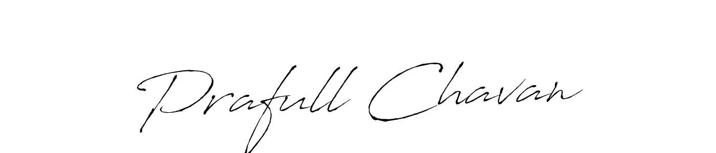 Prafull Chavan stylish signature style. Best Handwritten Sign (Antro_Vectra) for my name. Handwritten Signature Collection Ideas for my name Prafull Chavan. Prafull Chavan signature style 6 images and pictures png