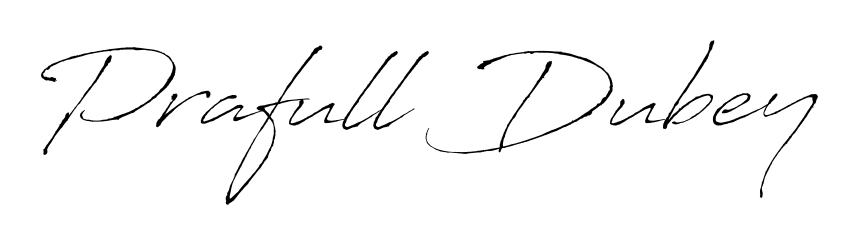 Make a short Prafull Dubey signature style. Manage your documents anywhere anytime using Antro_Vectra. Create and add eSignatures, submit forms, share and send files easily. Prafull Dubey signature style 6 images and pictures png