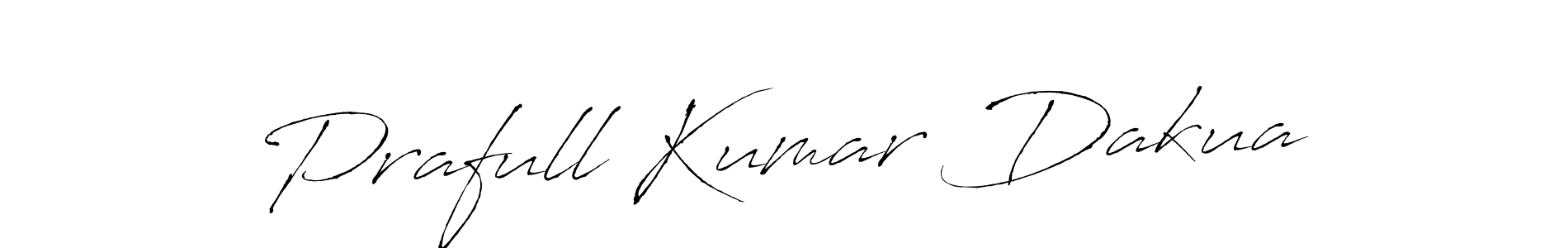 How to make Prafull Kumar Dakua name signature. Use Antro_Vectra style for creating short signs online. This is the latest handwritten sign. Prafull Kumar Dakua signature style 6 images and pictures png