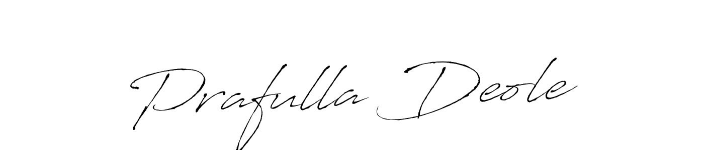 The best way (Antro_Vectra) to make a short signature is to pick only two or three words in your name. The name Prafulla Deole include a total of six letters. For converting this name. Prafulla Deole signature style 6 images and pictures png