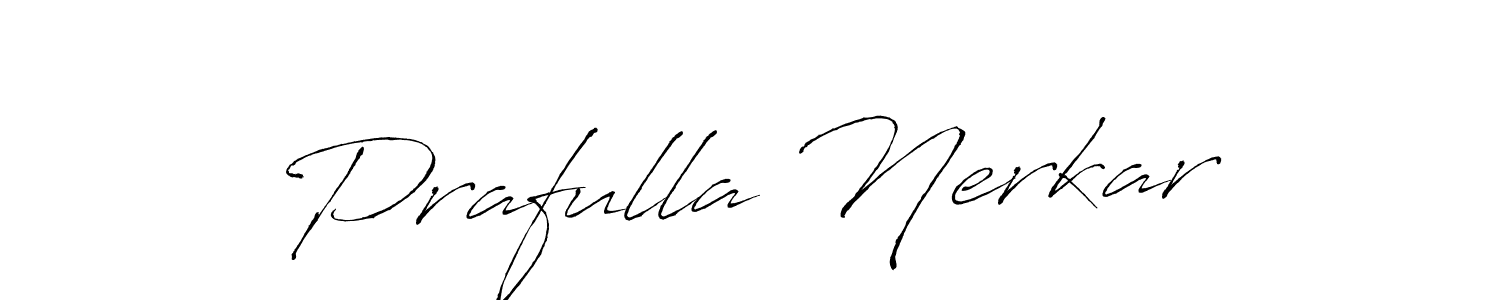 Here are the top 10 professional signature styles for the name Prafulla Nerkar. These are the best autograph styles you can use for your name. Prafulla Nerkar signature style 6 images and pictures png