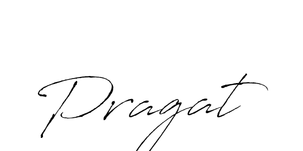 Design your own signature with our free online signature maker. With this signature software, you can create a handwritten (Antro_Vectra) signature for name Pragat. Pragat signature style 6 images and pictures png