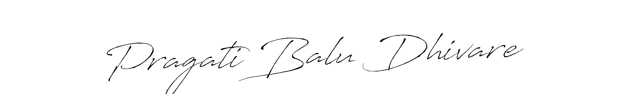 Also we have Pragati Balu Dhivare name is the best signature style. Create professional handwritten signature collection using Antro_Vectra autograph style. Pragati Balu Dhivare signature style 6 images and pictures png