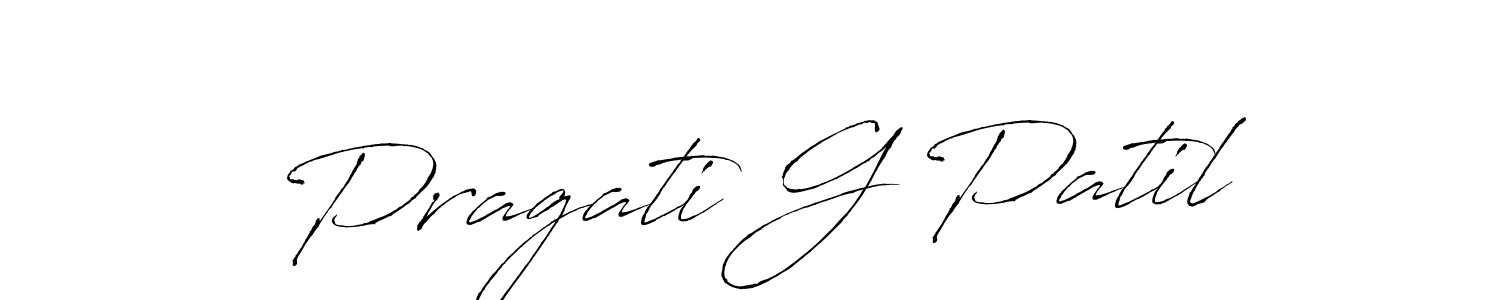 How to make Pragati G Patil signature? Antro_Vectra is a professional autograph style. Create handwritten signature for Pragati G Patil name. Pragati G Patil signature style 6 images and pictures png
