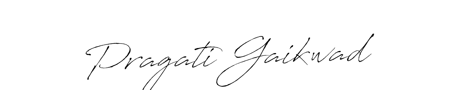 Design your own signature with our free online signature maker. With this signature software, you can create a handwritten (Antro_Vectra) signature for name Pragati Gaikwad. Pragati Gaikwad signature style 6 images and pictures png