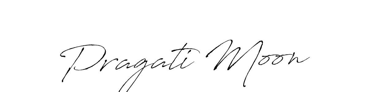 Also we have Pragati Moon name is the best signature style. Create professional handwritten signature collection using Antro_Vectra autograph style. Pragati Moon signature style 6 images and pictures png