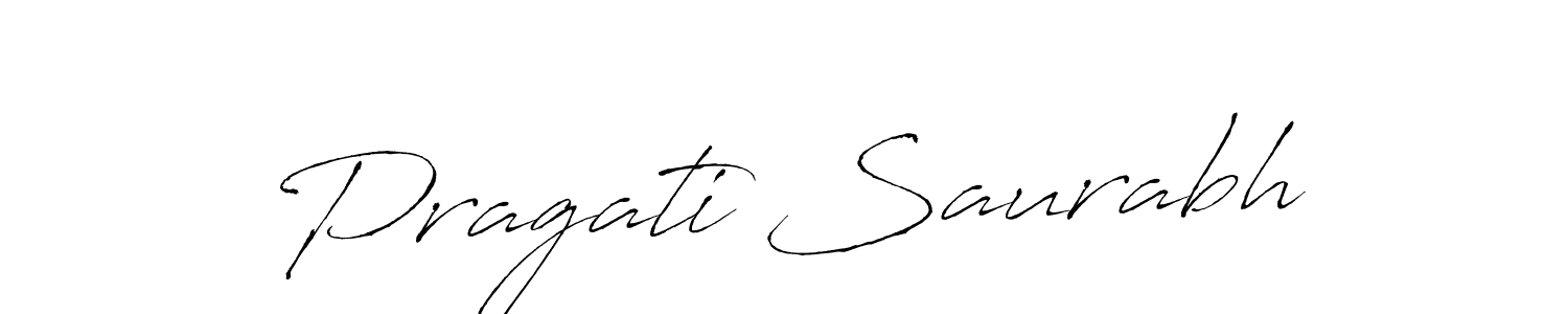 Use a signature maker to create a handwritten signature online. With this signature software, you can design (Antro_Vectra) your own signature for name Pragati Saurabh. Pragati Saurabh signature style 6 images and pictures png