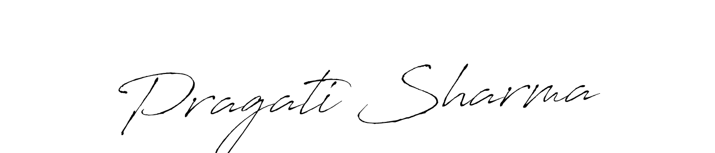 The best way (Antro_Vectra) to make a short signature is to pick only two or three words in your name. The name Pragati Sharma include a total of six letters. For converting this name. Pragati Sharma signature style 6 images and pictures png