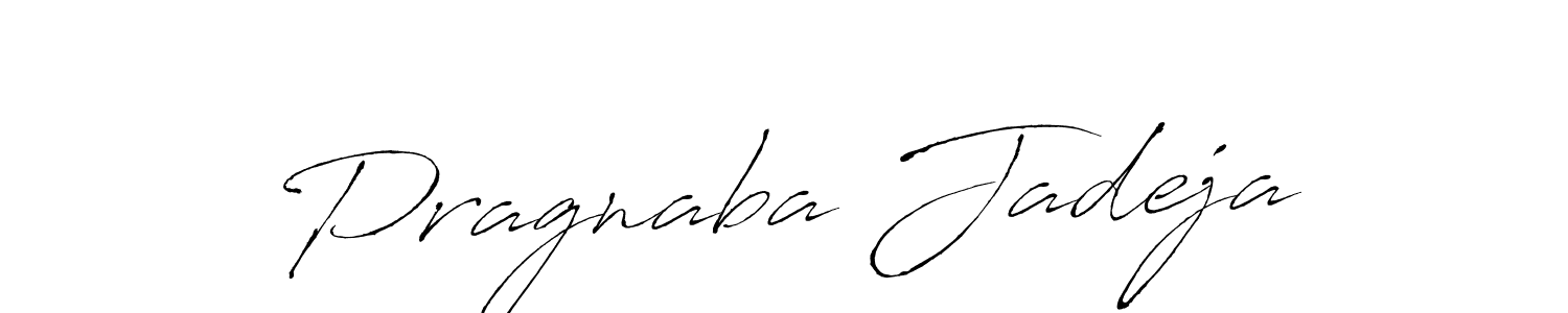 Design your own signature with our free online signature maker. With this signature software, you can create a handwritten (Antro_Vectra) signature for name Pragnaba Jadeja. Pragnaba Jadeja signature style 6 images and pictures png
