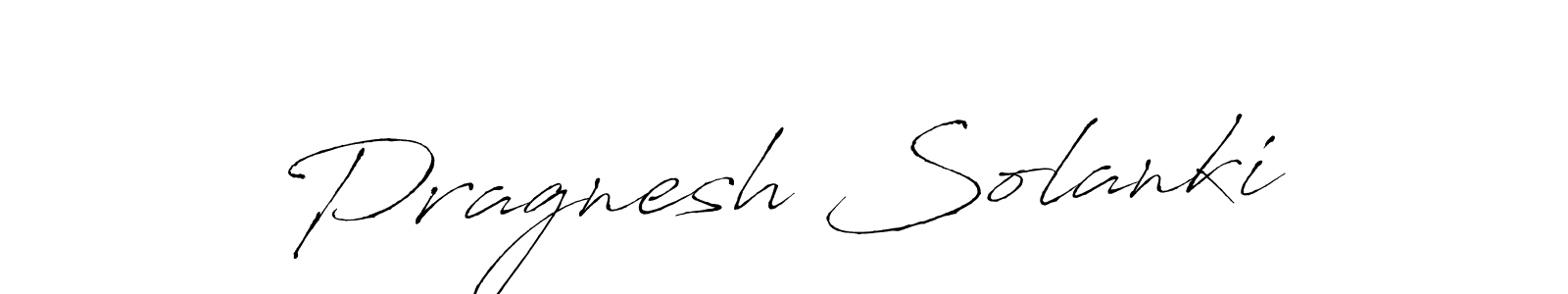 Create a beautiful signature design for name Pragnesh Solanki. With this signature (Antro_Vectra) fonts, you can make a handwritten signature for free. Pragnesh Solanki signature style 6 images and pictures png