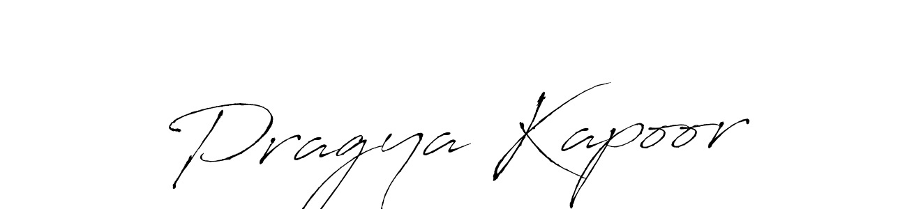 Make a beautiful signature design for name Pragya Kapoor. With this signature (Antro_Vectra) style, you can create a handwritten signature for free. Pragya Kapoor signature style 6 images and pictures png