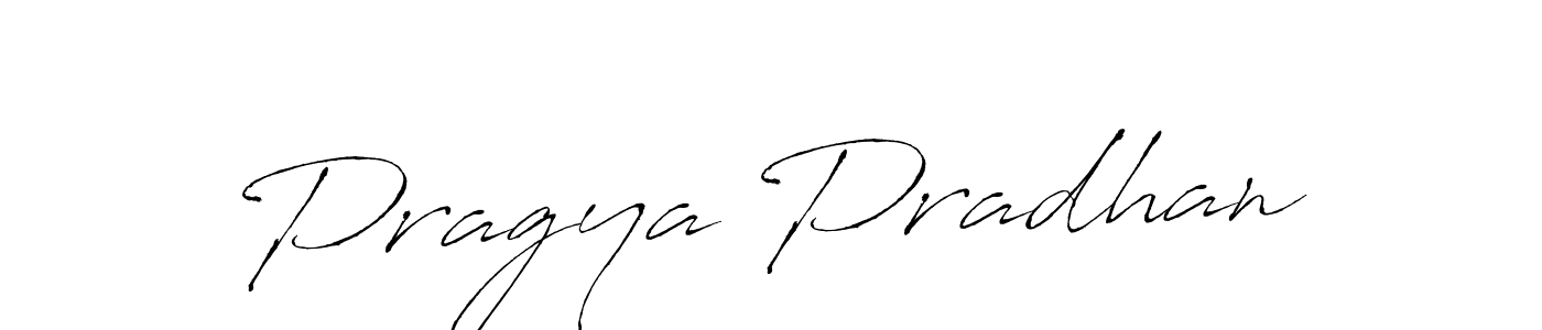 Make a beautiful signature design for name Pragya Pradhan. With this signature (Antro_Vectra) style, you can create a handwritten signature for free. Pragya Pradhan signature style 6 images and pictures png