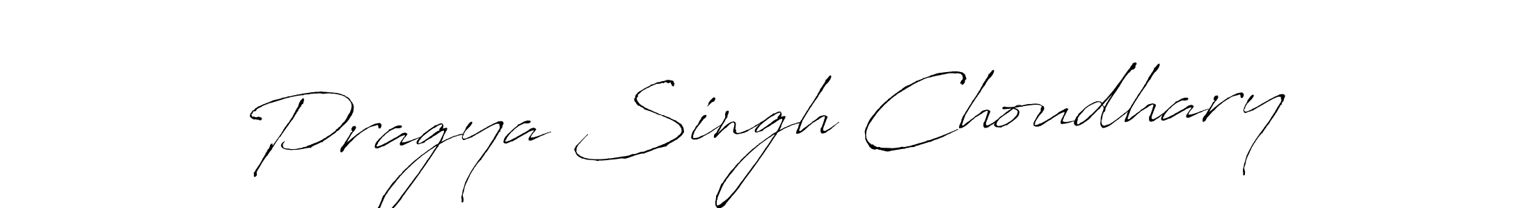 How to make Pragya Singh Choudhary name signature. Use Antro_Vectra style for creating short signs online. This is the latest handwritten sign. Pragya Singh Choudhary signature style 6 images and pictures png
